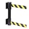 Queue Solutions WallMaster Twin 350, Black, 10' Black/White Horizontal Stripe Belt WMTwin350B-BW100 - alternate 1